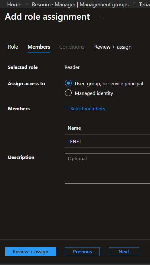 Review and assign role
